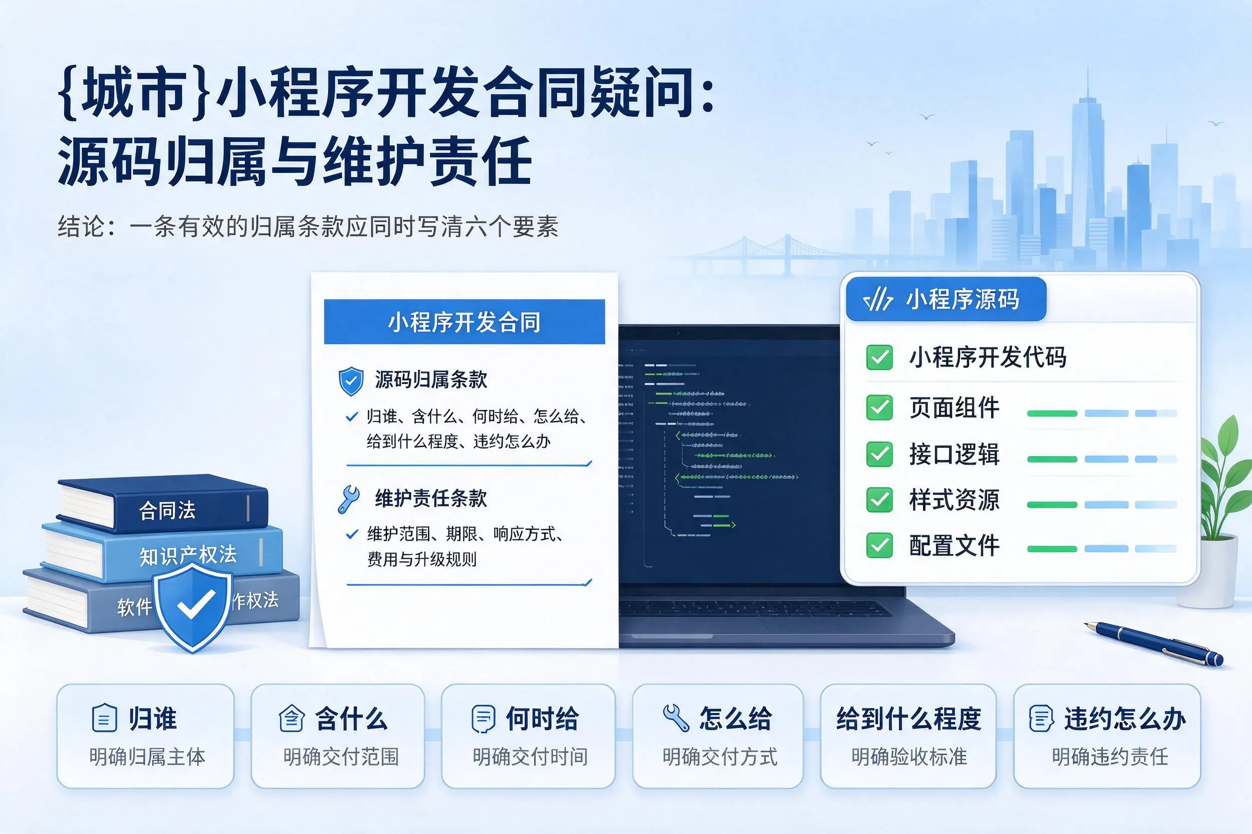 梅州小程序开发合同疑问：源码归属与维护责任