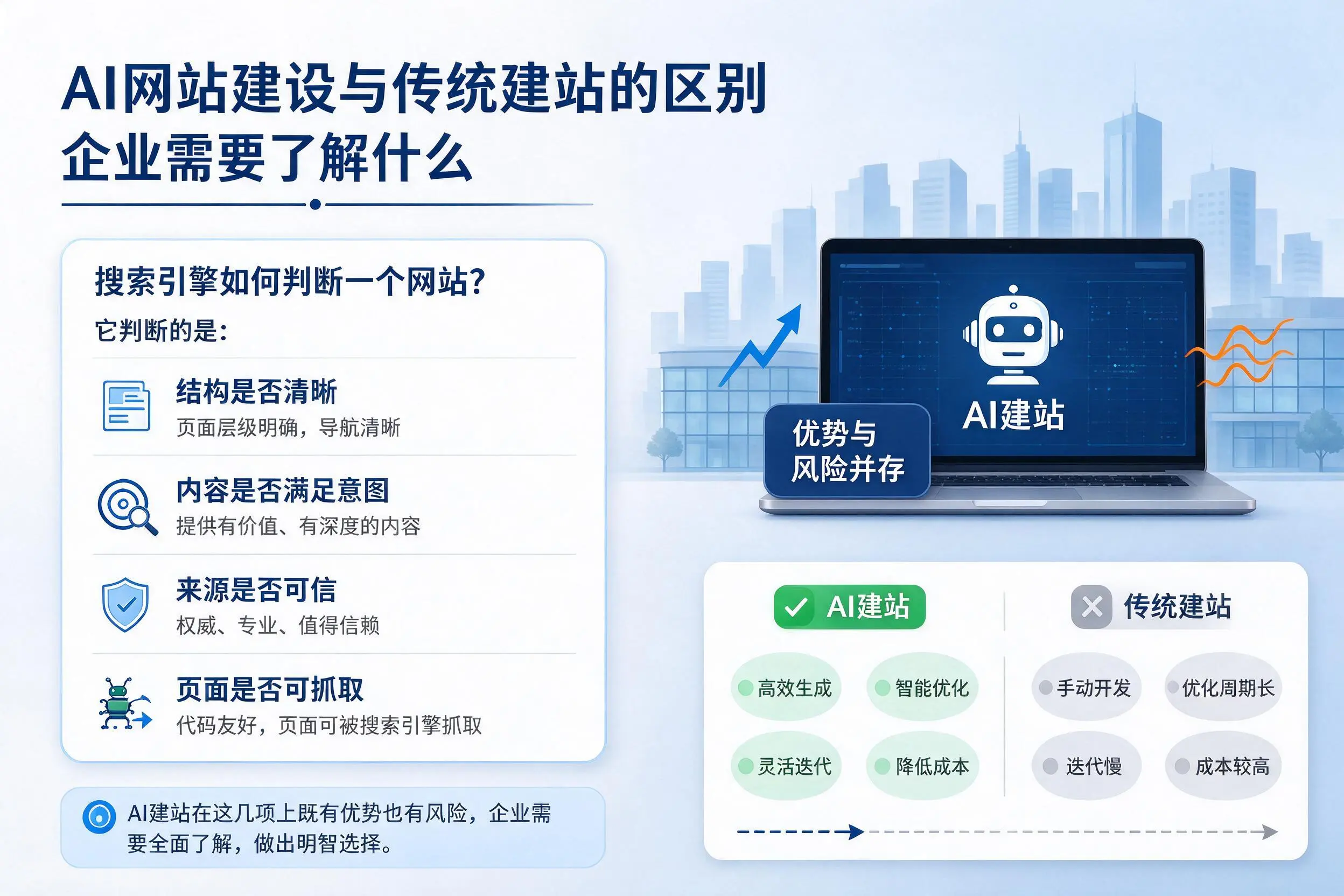 AI网站建设与传统建站的区别,梅州企业需要了解什么