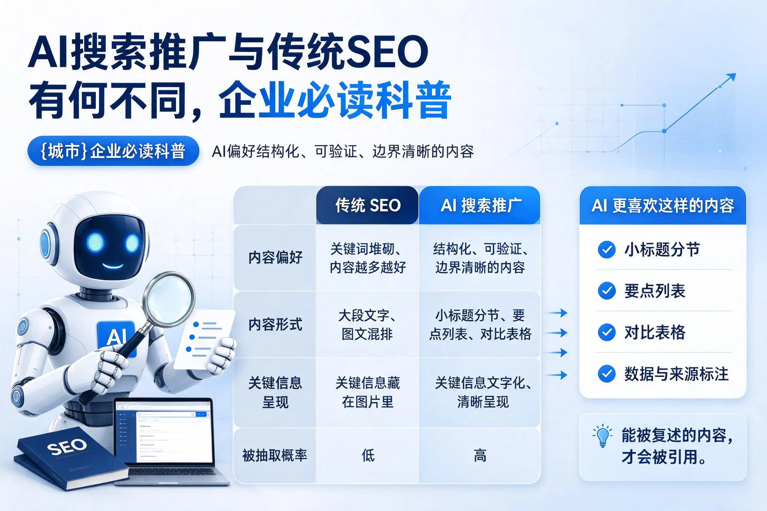 AI搜索推广与传统SEO有何不同,梅州企业必读科普